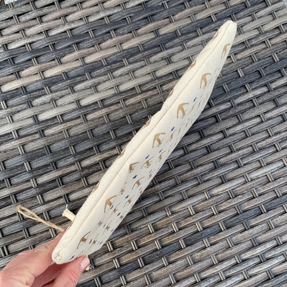 NWOT Canvas Nautical Anchor and Star Print Clutch - Picture 7 of 12